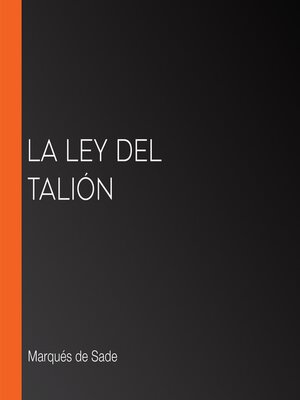 cover image of La Ley del Talión